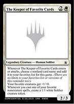 The Keeper of Favorite Cards — Unknown Event RW90d