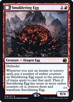 Ovo Fumegante // Dragão de Boca Cinzenta — Innistrad: Midnight Hunt Promos 159s