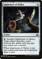 Implemento de Malícia — The List AER-159