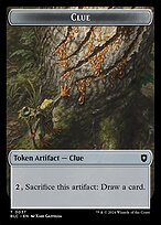 Clue — Bloomburrow Commander Tokens 37
