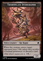 Thornplate Intimidator — Bloomburrow Tokens 16