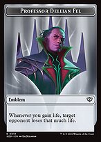 Professor Dellian Fel Emblem — Secrets of Strixhaven Tokens 13