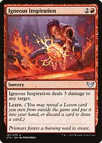 Inspiração Ígnea — Strixhaven: School of Mages 107