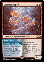 Víbora Escaldante // Limpeza a Vapor — Wilds of Eldraine 235
