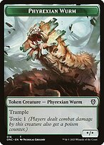 Phyrexian Wurm — Phyrexia: All Will Be One Commander Tokens 16