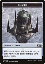 Garruk, Apex Predator Emblem — Magic 2015 Tokens 14