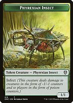 Phyrexian Insect — Phyrexia: All Will Be One Commander Tokens 15