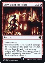Incendiar a Casa — Innistrad: Midnight Hunt Promos 131s