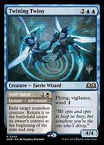 Gêmeos Giratórios // Espiral Veloz — Wilds of Eldraine Promos 240p