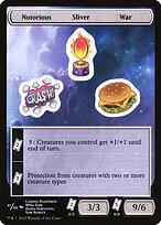 Notorious Sliver War — Unfinity Sticker Sheets 41