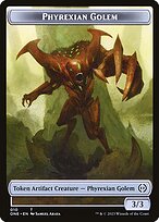 Phyrexian Golem — Phyrexia: All Will Be One Tokens 10