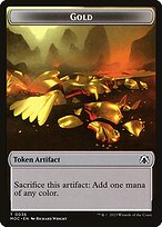 Gold — March of the Machine Commander Tokens 36