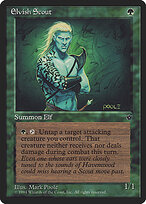 Elvish Scout — Fallen Empires 68a