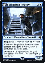 Clandestina Suspeita // Lobisomem Marinheira — Innistrad: Midnight Hunt Promos 80s
