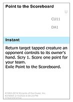 Point to the Scoreboard — Unknown Event CU11