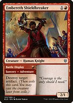 Embereth Shieldbreaker // Exibição em Batalha — Throne of Eldraine 122