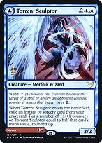 Escultora de Torrentes // Sonata do Lança-chamas — Strixhaven: School of Mages Promos 159s