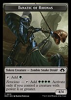 Fanatic of Rhonas — Modern Horizons 3 Tokens 15