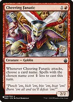 Cheering Fanatic — The List BBD-58
