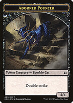 Adorned Pouncer — Hour of Devastation Tokens 1