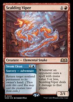 Víbora Escaldante // Limpeza a Vapor — Wilds of Eldraine Promos 235p