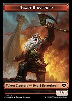 Dwarf Berserker — Commander Masters Tokens 23