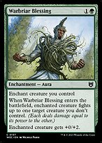Bênção da Sarça-de-guerra — Wilds of Eldraine Commander 137