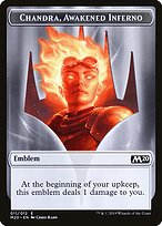 Chandra, Awakened Inferno Emblem — Core Set 2020 Tokens 11