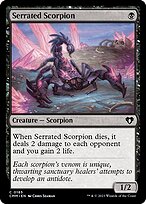 Escorpião Serrilhado — Commander Masters 185