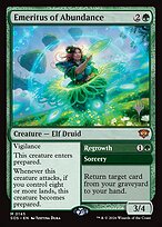 Emeritus of Abundance // Regrowth — Secrets of Strixhaven Promos 145p