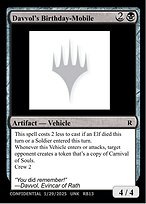 Davvol's Birthdaymobile — Unknown Event RB13a