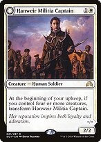 Capitã de Milícia de Hanweir // Líder de Culto de Oestevale — Shadows over Innistrad 21