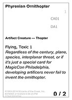 Phyrexian Ornithopter — Unknown Event CA01