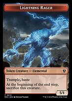 Lightning Rager — Murders at Karlov Manor Commander Tokens 13