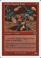 Grupo de Goblins Escavadores — Classic Sixth Edition 182