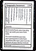 Yawgmoth's Testament — Mystery Booster Playtest Cards 2019 52