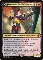 Flamewar, Brash Veteran // Flamewar, Streetwise Operative — Transformers 10
