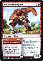 Gigante Esmaga-ossos // Pisar — Throne of Eldraine Promos 115s