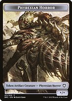 Phyrexian Horror — The Brothers' War Commander Tokens 11