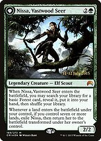 Nissa, Vidente de Matavasta // Nissa, Sábia Animista — Magic Origins Promos 189s