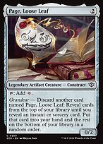 Page, Loose Leaf — Secrets of Strixhaven 250