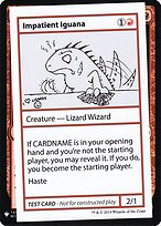 Impatient Iguana — Mystery Booster Playtest Cards 2019 55
