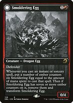 Ovo Fumegante // Dragão de Boca Cinzenta — Innistrad: Double Feature 159