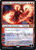 Chandra, Inferno Desperto — Core Set 2020 Promos 127s