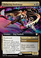 Defacing Duskmage // Vandal's Edit — Secrets of Strixhaven Commander 93