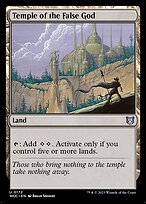 Templo do Falso Deus — Wilds of Eldraine Commander 172