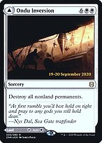 Inversão de Ondu // Ruínas Celestes de Ondu — Zendikar Rising Promos 30s