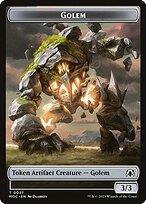 Golem — March of the Machine Commander Tokens 37