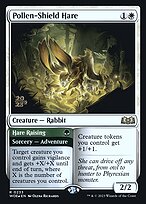 Lebre do Escudo Polínico // Criação de Lebres — Wilds of Eldraine Promos 233s