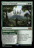 Virtude da Força // Crescimento de Pontegaren — Wilds of Eldraine Promos 197p